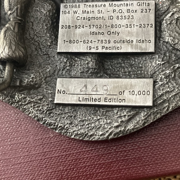 1988 Idaho migratory birds belt buckle. Vintage. - Picture 5 of 5